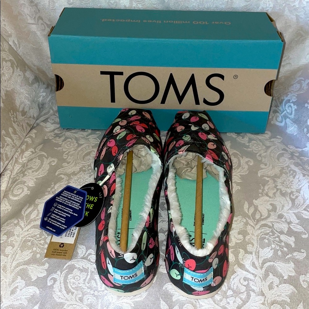 NIB Toms Forged Iron Alpargata Shoes. Women’s size 7.5 - Picture 3 of 6